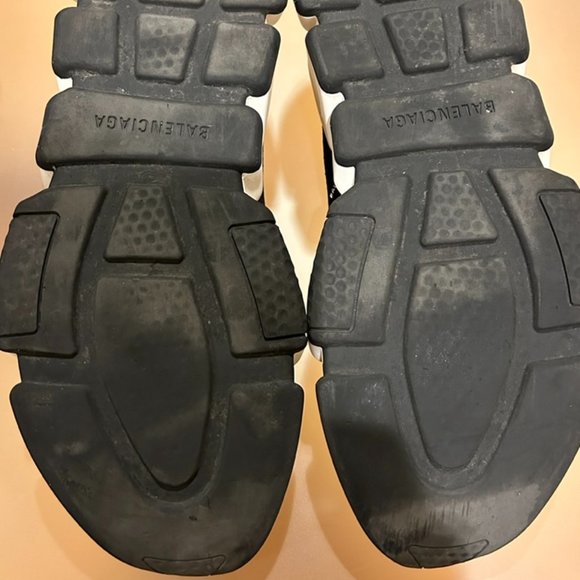 Balenciaga authentic Speed Sock Logo Sneaker Black and White, size 11 - Picture 9 of 14